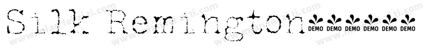 Silk Remington字体转换